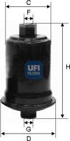 UFI 31.556.00 - Filtro carburante autozon.pro