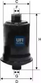 UFI 31.674.00 - Filtro carburante autozon.pro