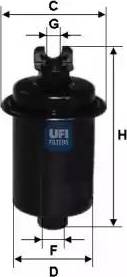 UFI 31.553.00 - Filtro carburante autozon.pro