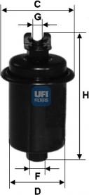 UFI 31.551.00 - Filtro carburante autozon.pro