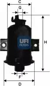 UFI 31.685.00 - Filtro carburante autozon.pro