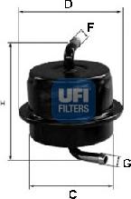 UFI 31.565.00 - Filtro carburante autozon.pro