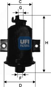 UFI 31.560.00 - Filtro carburante autozon.pro