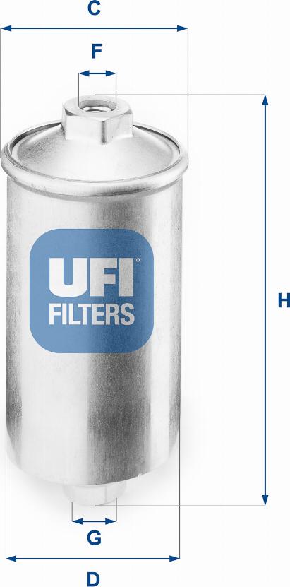 UFI 31.504.00 - Filtro carburante autozon.pro