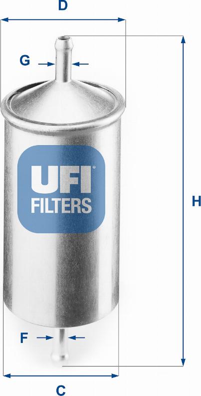 UFI 31.501.00 - Filtro carburante autozon.pro