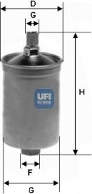 UFI 31.503.00 - Filtro carburante autozon.pro