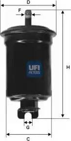 UFI 31.632.00 - Filtro carburante autozon.pro