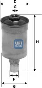 UFI 31.511.00 - Filtro carburante autozon.pro