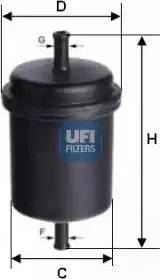 UFI 31.691.00 - Filtro carburante autozon.pro