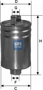 UFI 31.589.00 - Filtro carburante autozon.pro