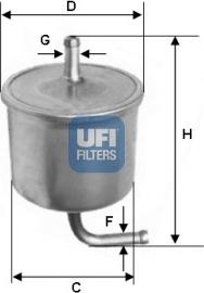 UFI 31.581.00 - Filtro carburante autozon.pro