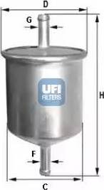 UFI 31.665.00 - Filtro carburante autozon.pro