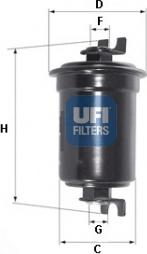 UFI 31.552.00 - Filtro carburante autozon.pro