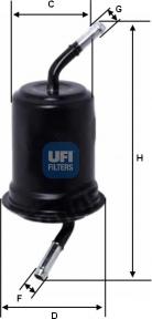 UFI 31.520.00 - Filtro carburante autozon.pro