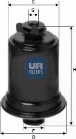 UFI 31.554.00 - Filtro carburante autozon.pro