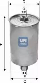 UFI 31.571.00 - Filtro carburante autozon.pro