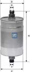 UFI 31.572.00 - Filtro carburante autozon.pro