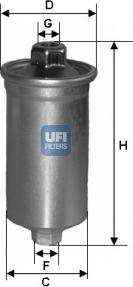 UFI 31.699.00 - Filtro carburante autozon.pro