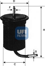 UFI 31.761.00 - Filtro carburante autozon.pro