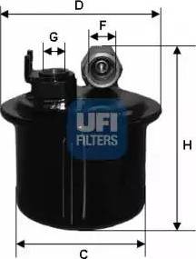 UFI 31.698.00 - Filtro carburante autozon.pro