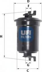 UFI 31.646.00 - Filtro carburante autozon.pro