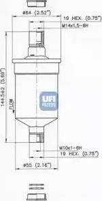 UFI 31.662.00 - Filtro carburante autozon.pro