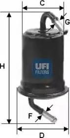 UFI 31.639.00 - Filtro carburante autozon.pro