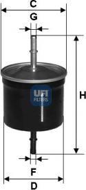 UFI 31.624.00 - Filtro carburante autozon.pro