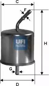 UFI 31.625.00 - Filtro carburante autozon.pro