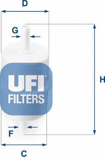 UFI 31.010.00 - Filtro carburante autozon.pro