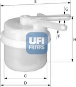 UFI 31.024.00 - Filtro carburante autozon.pro