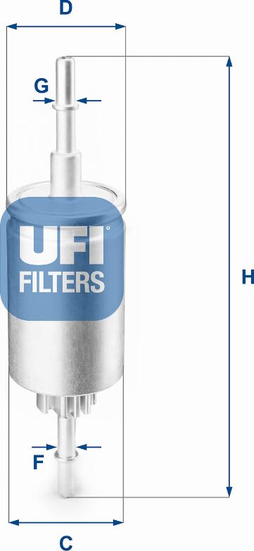 UFI 31.844.00 - Filtro carburante autozon.pro