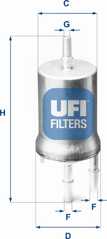 UFI 31.845.00 - Filtro carburante autozon.pro