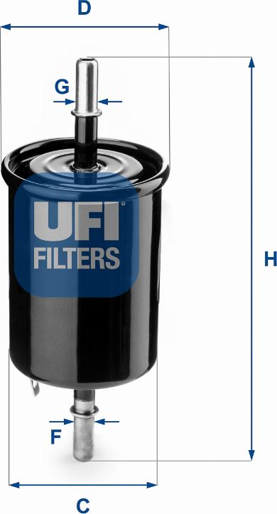 UFI 31.843.00 - Filtro carburante autozon.pro