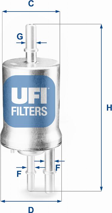 UFI 31.855.00 - Filtro carburante autozon.pro