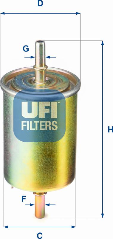 UFI 31.850.00 - Filtro carburante autozon.pro