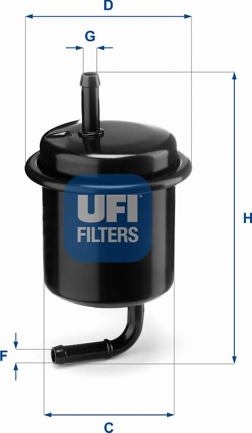 UFI 31.801.00 - Filtro carburante autozon.pro