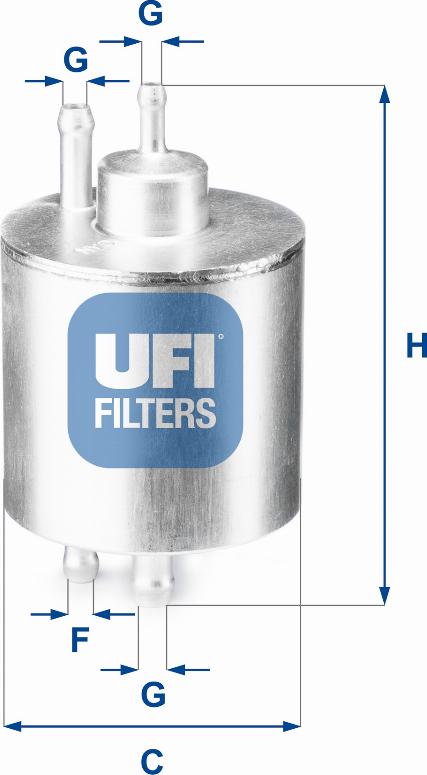 UFI 31.834.00 - Filtro carburante autozon.pro