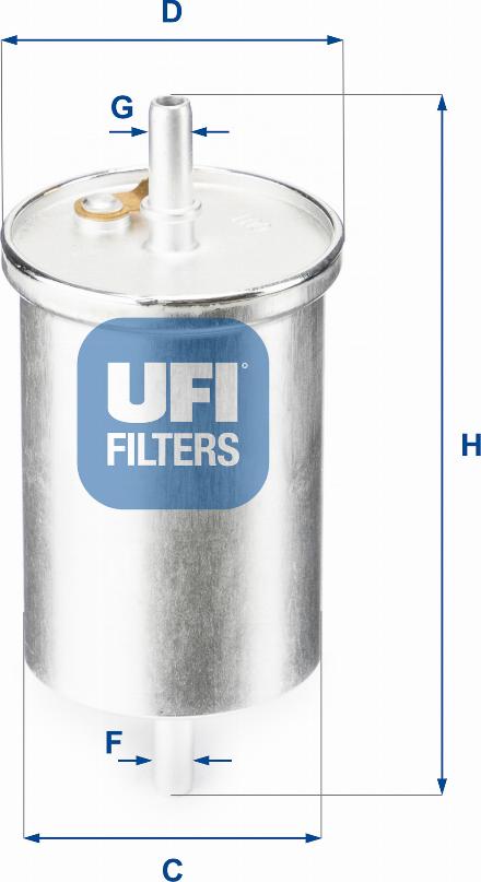 UFI 31.835.00 - Filtro carburante autozon.pro