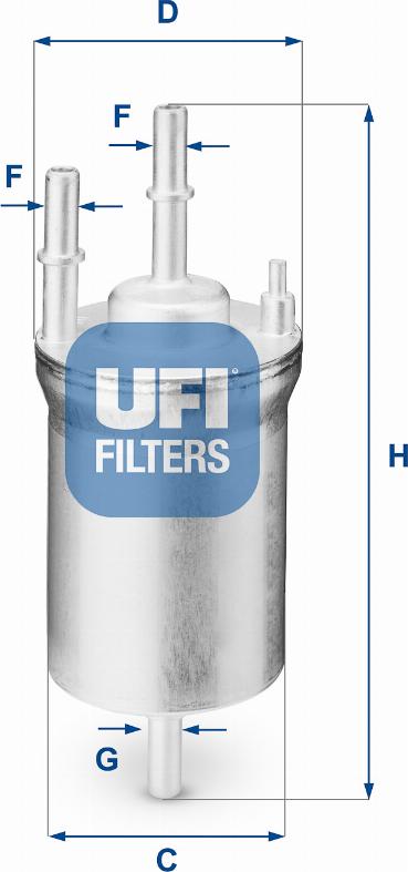 UFI 31.833.00 - Filtro carburante autozon.pro