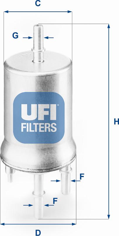 UFI 31.832.00 - Filtro carburante autozon.pro