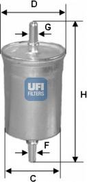 UFI 31.825.00 - Filtro carburante autozon.pro