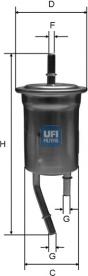 UFI 31.828.00 - Filtro carburante autozon.pro