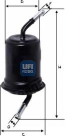 UFI 31.764.00 - Filtro carburante autozon.pro