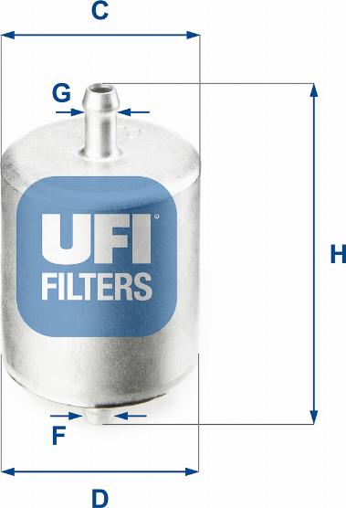 UFI 31.760.00 - Filtro carburante autozon.pro