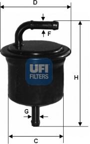 UFI 31.716.00 - Filtro carburante autozon.pro