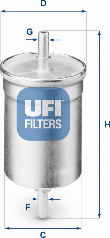 UFI 31.710.00 - Filtro carburante autozon.pro