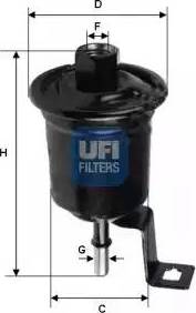 UFI 31.711.00 - Filtro carburante autozon.pro