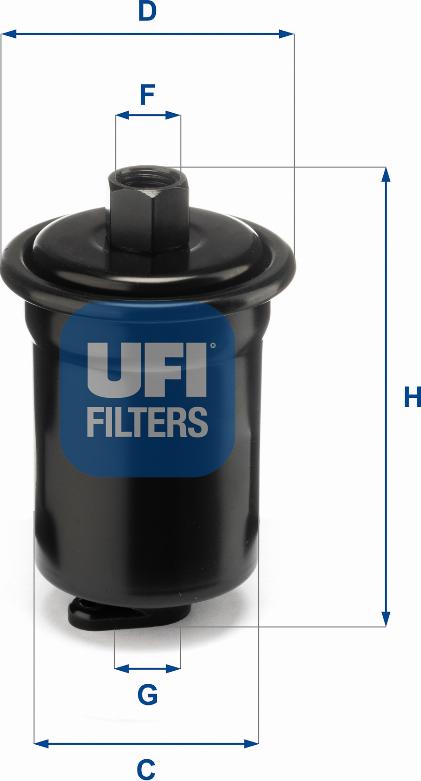 UFI 31.712.00 - Filtro carburante autozon.pro