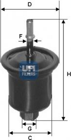 UFI 31.731.00 - Filtro carburante autozon.pro